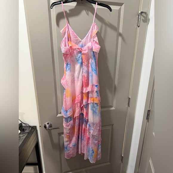 Colorful Ruffled Maxi Dress - Picture 2 of 2